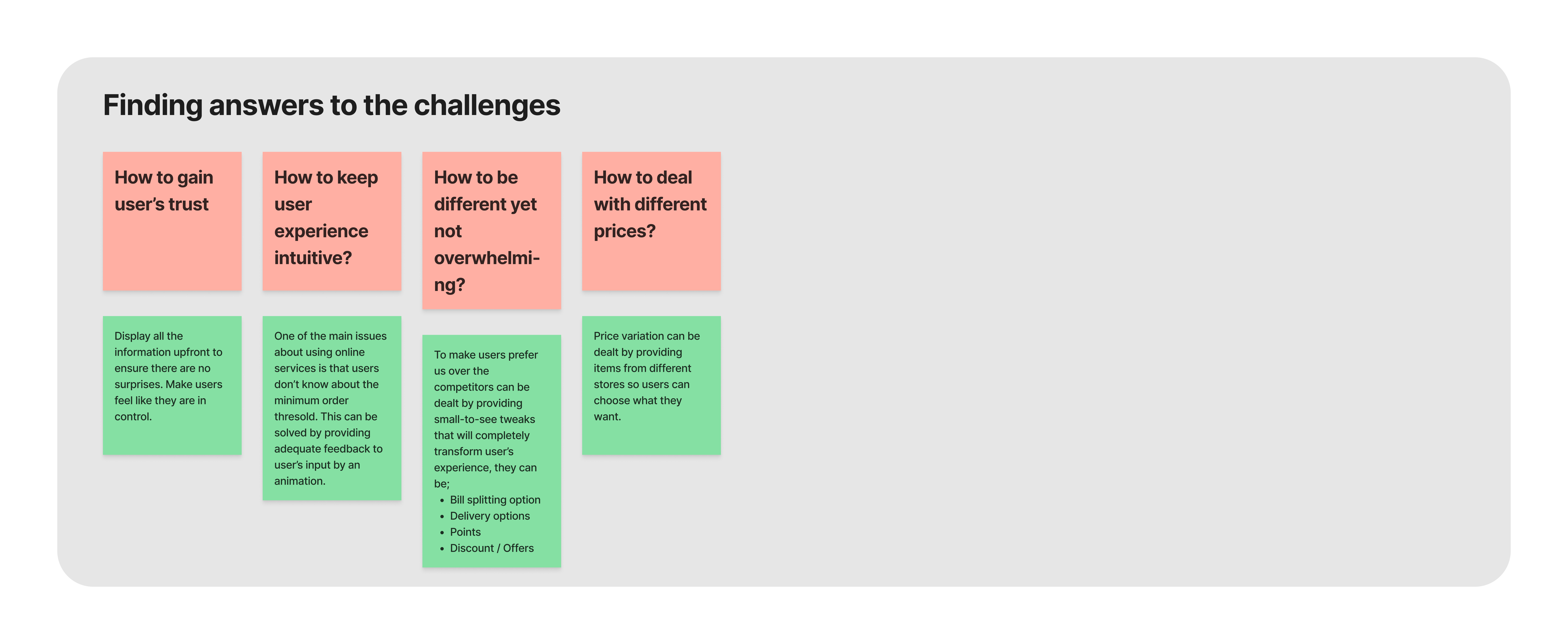 Grab Eat design challenges